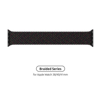 Ремешок Armorstandart Braided Solo Loop для Apple Watch 38mm/40mm/41mm Black Unity Size 6 (144 mm) (ARM64896)