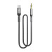 Аудио-кабель SkyDolphin SR29 3.5 мм - USB Type-C (M/M), 1 м, Black (AUX-000076)