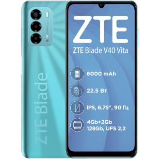 Смартфон ZTE Blade V40 Vita 6/128GB Dual Sim Green