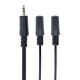 Аудио-кабель Cablexpert 3.5 мм - 2х3.5 мм (M/F), 5 м, черный (CCA-415)