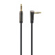 Аудио-кабель Cablexpert 3.5 мм - 3.5 мм (M/M), 1 м, черный (CCAP-444L-1M)