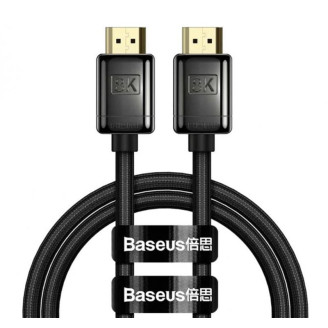 Кабель Baseus High Definition (Zinc alloy) HDMI - HDMI V 2.1 (M/M), 2 м, Black (WKGQ000101)