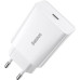 Сетевое зарядное устройство Baseus (1USB-C 3A) 20W White (CCFS-SN02)