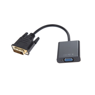 Переходник Atcom DVI - VGA (M/F), Dual Link, 0.1 м, Black (9214)