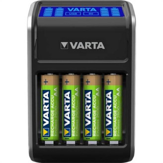 Сетевое зарядное устройство Varta LCD Plug Charger + 4 х Ni-Mh AA 2100 mAh (57687101441)