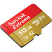 Карта памяти MicroSDXC 512GB C10 UHS-I SanDisk Extreme V30 U3 R190/W130MB/s + SD (SDSQXAV-512G-GN6MA)