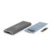 Внешний карман Gembird для подключения SSD M.2, USB 3.0, алюминий, Black (EE2280-U3C-01)