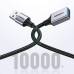 Кабель-удлинитель Ugreen US115 USB - USB (AM-AF), 2 м, Black (10497)