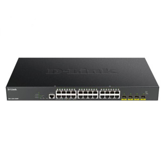 Коммутатор D-Link DGS-1250-28XMP/A1A 24xGE PoE, 4xSFP+, L2