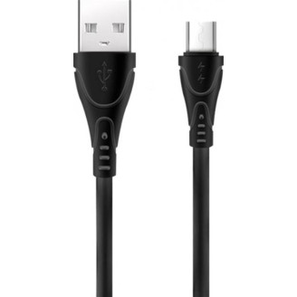 Кабель XoKo SC-112m USB-MicroUSB, 1 м Black (XK-SC-112m-BK)