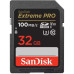 Карта памяти SDHC 32GB UHS-I/U3 Class 10 SanDisk Extreme Pro V30 R100/W90MB/s 4K (SDSDXXO-032G-GN4IN)