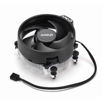 Кулер процессорный AMD Socket AM4 (Wraith Stealth), AMD: AM4, 92х92х55 мм, 4-pin, Black Bulk