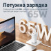 Сетевое зарядное устройство Remax Ligil Series 65W PD + QC Fast Charger White (RP-U55)