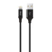 Кабель Ttec USB - Lightning (M/M), AlumiCable, 1.2 м, Black (2DK16S)