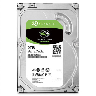 Накопитель HDD SATA 2.0TB Seagate BarraCuda 7200rpm  256MB (ST2000DM008) Refurbished