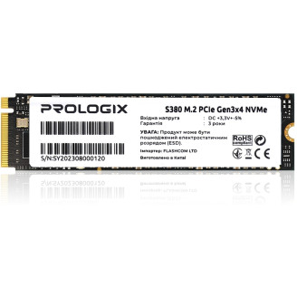 Накопитель SSD  256GB Prologix S380 M.2 2280 PCIe 3.0 x4 NVMe TLC (PRO256GS380)_сборка