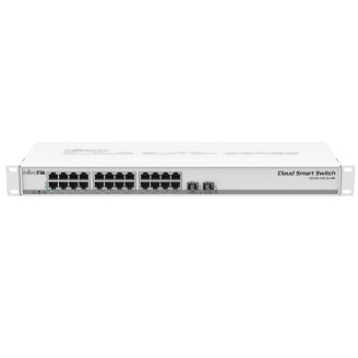 Коммутатор MikroTik CSS326-24G-2S+RM (24x1G, 2xSFP+, SwOS)