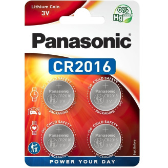 Батарейка Panasonic CR 2016 BL 4шт