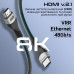 Кабель Promate PrimeLink HDMI - HDMI v.2.1, (M/M), 5 м, Grey (primelink8k-500.grey)