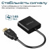 Адаптер Promate HDMI - VGA (M/F), 0.15 м, Black (prolink-h2v.black)