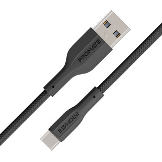 Кабель Promate xCord-AC USB-USB-C 1м Black (xcord-ac.black)