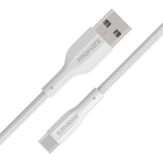 Кабель Promate xCord-AC USB-USB-C 1м White (xcord-ac.white)