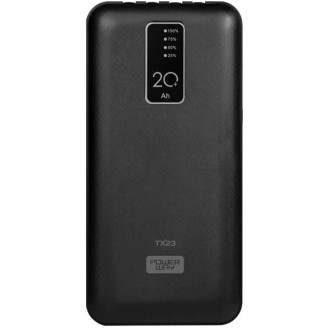 Универсальная мобильная батарея TX-23 20000mAh, кабеля USB: Micro, Lighting, Type-C, Mix color, Box (TX-23/29365)