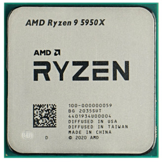 Процессор AMD Ryzen 9 5950X (3.4GHz 64MB 105W AM4) Tray (100-000000059)