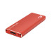 Внешний карман Frime M.2 NGFF SATA, USB 3.0, Metal, Red (FHE203.M2U30)