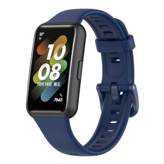 Силиконовый ремешок BeCover для Huawei Band 7/Honor Band 7 Deep Blue (709460)