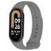 Силиконовый ремешок BeCover для Xiaomi Mi Smart Band 8 Steel Gray (709397)