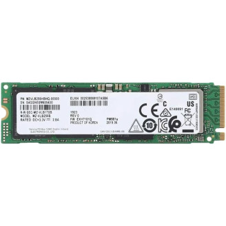 Накопитель SSD  256GB Samsung PM981a M.2 2280 PCIe 3.0 x4 3D NAND TLC (MZ-VLB256B_OEM)