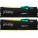 Модуль памяти DDR5 2x8GB/5200 Kingston Fury Beast RGB Black (KF552C40BBAK2-16)