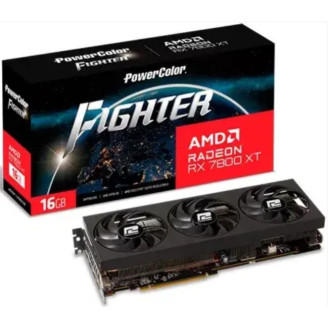 Видеокарта AMD Radeon RX 7800 XT 16GB GDDR6 Fighter PowerColor (RX 7800 XT 16G-F/OC)