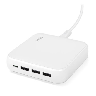 Сетевое зарядное устройство Ttec SmartCharger Quattro GaN USB-C/USB-A 65W White (2SCG02B)