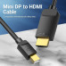 Кабель Vention MiniDisplayPort - HDMI V 1.4 (M/M), 3 м, черный (HAHBI)