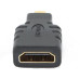 Адаптер Cablexpert HDMI - microHDMI (F/M), черный (A-HDMI-FD)