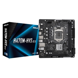 Материнская плата ASRock H470M-HVS R2.0 Socket 1200