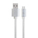 Кабель Cablexpert USB - USB Type-C (M/M), 1.8 м, серебристый (CCB-mUSB2B-AMCM-6-S)