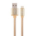 Кабель Cablexpert USB - USB Type-C V 2.0 (M/M), 1.8 м, золотистый (CCB-mUSB2B-AMCM-6-G)