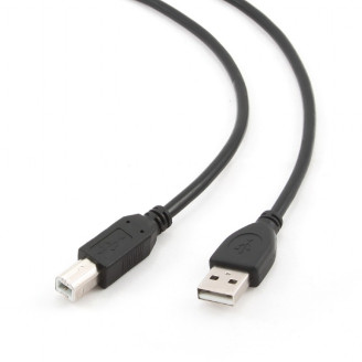 Кабель Cablexpert USB - USB Type-B V 2.0 (M/M), 1.8 м, черный (CCP-USB2-AMBM-6)