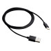 Кабель Canyon USB - USB Type-C 1м, Black (CNE-USBC1B)