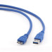 Кабель Gembird USB - micro USB Type-B V 3.0 (M/M), 5pin, 0.5 м, синий (CCP-mUSB3-AMBM-0.5M)