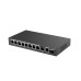 Коммутатор Ruijie Reyee RG-ES210GS-P (8xGE PoE+, 1хGE, 1xGE/SFP Uplink, CCTV, Cloud Managed, L2, max PoE 120W, настольный, бесшумный, металл)