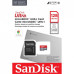 Карта памяти MicroSDXC 128GB UHS-I Class 10 SanDisk Ultra A1 R140MB/s + SD-adapter (SDSQUAB-128G-GN6MA)