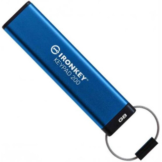 Флеш-накопитель USB3.2 128GB Kingston IronKey Keypad 200 Type-A Blue (IKKP200/128GB)