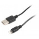 Кабель Cablexpert USB - Lightning V 2.0 (M/M), 0.1 м, черный (CC-USB2-AMLM-0.1M)