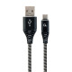 Кабель Cablexpert USB - USB Type-C, премиум, 1 м, черный (CC-USB2B-AMCM-1M-BW)