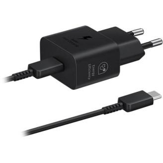 Сетевое зарядное устройство Samsung EP-T2510XBEGEU Black, 25W + кабель USB Type-C