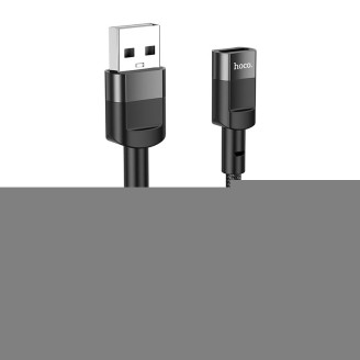 Кабель Hoco U107 USB - USB Type-C V 2.0 (M/F), 0.1 м, черный (U107U2CB)
